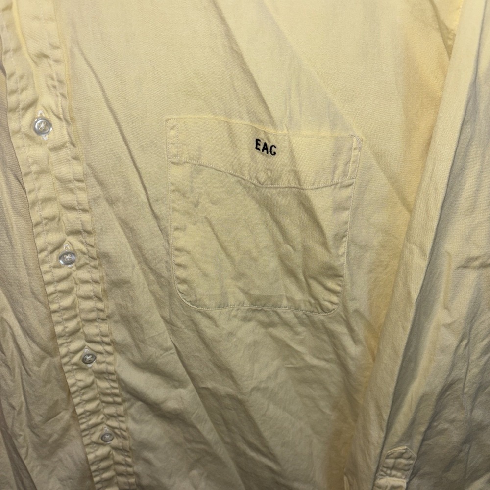 Lands End Mens Pinpoint Oxford Long Sleeve Button Down Size 17 -34 Size - Picture 6 of 13